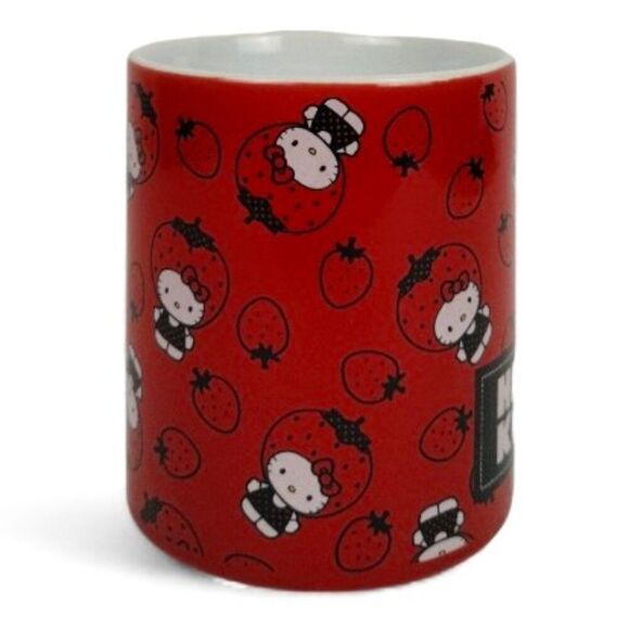 Sanrio Hello Kitty I Love Strawberries 18 oz. Large Ceramic Tea Coffee Mug - Picture 4 of 8
